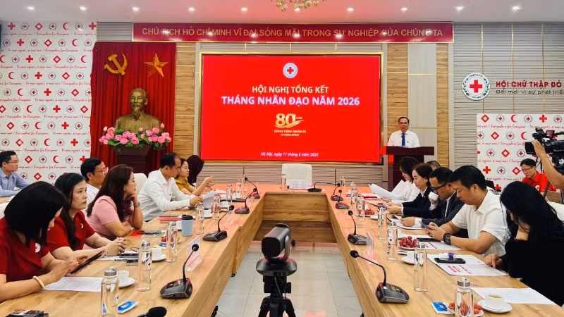 Toàn cảnh Hội nghị tổng kết Tháng Nhân đạo năm 2026.