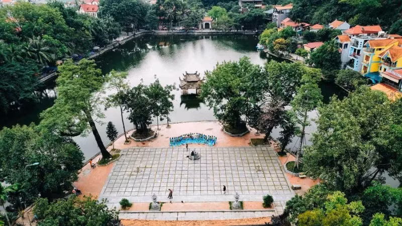Khu di tích quốc gia đặc biệt chùa Thầy (xã Quốc Oai) - Ảnh: Xuân Trường.