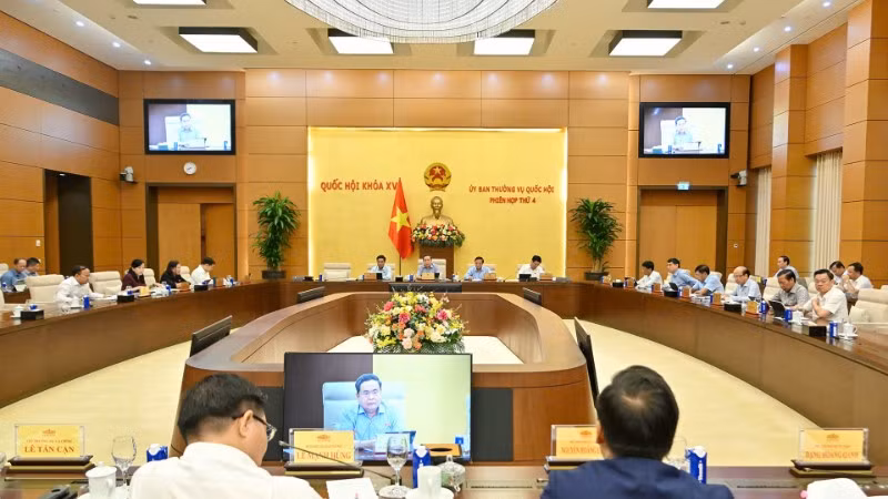 Toàn cảnh phiên họp. (Ảnh: THỦY NGUYÊN)