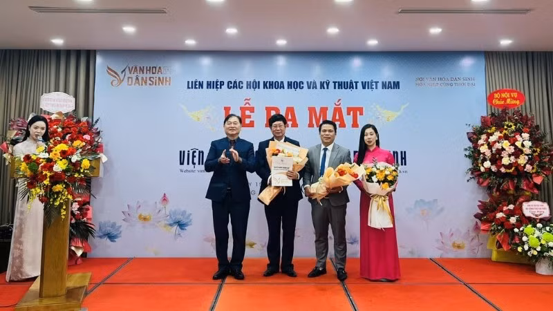 Lễ ra mắt Viện Nghiên cứu Văn hóa và Dân sinh.