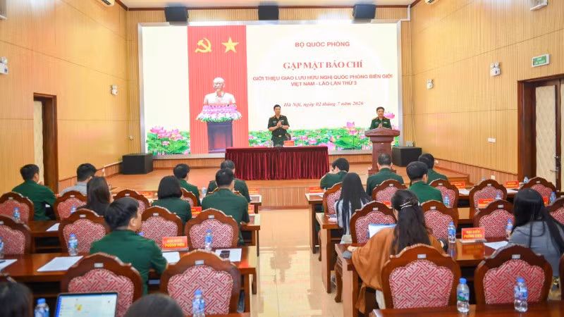Toàn cảnh buổi gặp mặt báo chí. (Ảnh: THẾ ĐẠI)