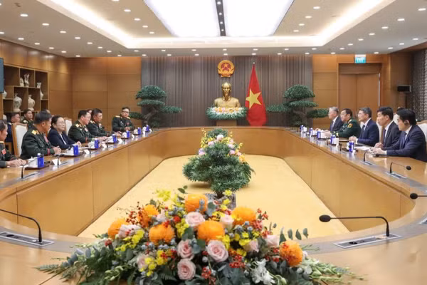 Quang cảnh buổi tiếp. (Ảnh: chinhphu.vn/Nhật Bắc)