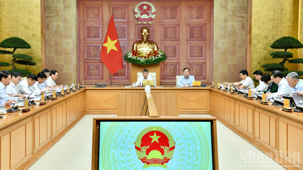 Quang cảnh cuộc họp. (Ảnh: THANH GIANG)