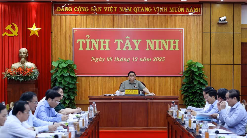 Quang cảnh cuộc làm việc. (Ảnh: VGP/Nhật Bắc)