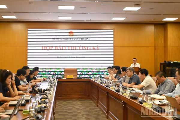 Bộ Nông nghiệp và Môi trường tổ chức họp báo thông tin kết quả thực hiện các nhiệm vụ 8 tháng đầu năm và nhiệm vụ, giải pháp trọng tâm 4 tháng cuối năm 2026.