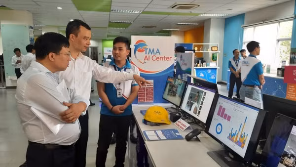 Doanh nghiệp tại Công viên phần mềm Quang Trung, Thành phố Hồ Chí Minh giới thiệu các giải pháp công nghệ 4.0. (Ảnh: CTV)