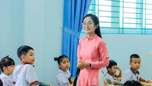 Trường tiểu học Trần Đại Nghĩa, phường Bình Hưng Hòa, Thành phố Hồ Chí Minh. (Ảnh: THẾ ANH)