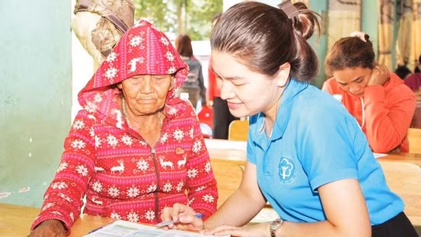 Tuyên truyền phổ biến các chính sách về bảo hiểm tại xã Thọ Sơn, thành phố Đồng Nai.