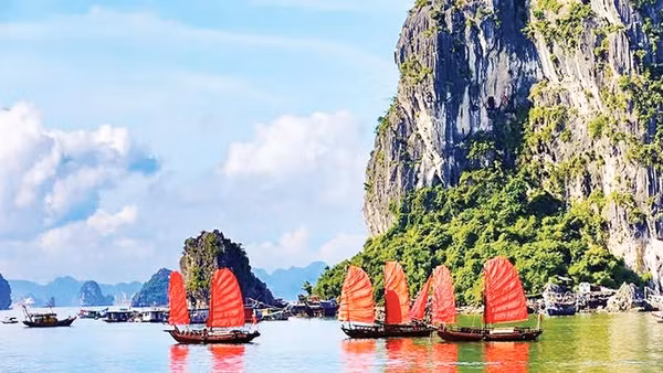 Sản phẩm du lịch thuyền buồm ba vách trên Vịnh Hạ Long đã mang đến cho du khách những trải nghiệm mới mẻ.