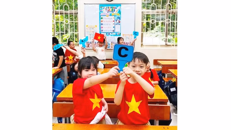Việc sáp nhập các trường đặt mục tiêu lấy học sinh làm trung tâm. Ảnh: THẾ PHONG