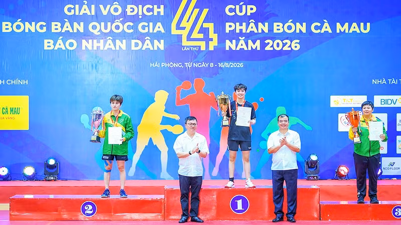 Đoàn Thành phố Hồ Chí Minh tiếp tục thống trị ở các nội dung nữ khi có tới hai tay vợt nằm trong top 3. Ảnh: THẾ ĐẠI