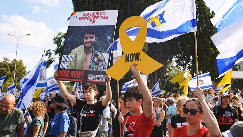 Cuộc tuần hành quy mô lớn tại Jerusalem. Ảnh: FRANCE24