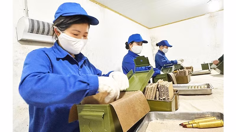 Trạm bảo dưỡng sửa chữa đạn.