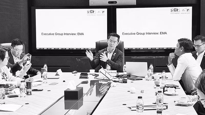 Đại diện Cơ quan Quản lý Thị trường năng lượng Singapore, đơn vị tổ chức sự kiện trong một cuộc gặp trước thềm khai mạc SIEW 2026.