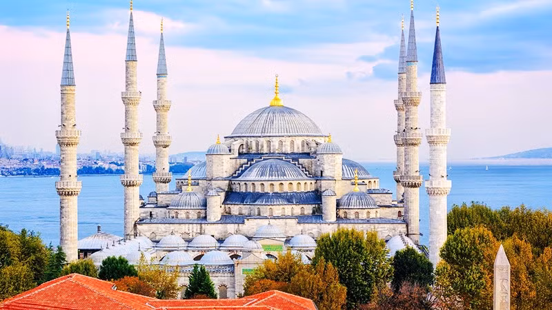 Thánh đường xanh tại Istanbul. Ảnh: BLUE MOSQUE