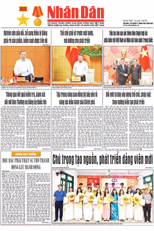 Báo Nhân Dân số 25870 