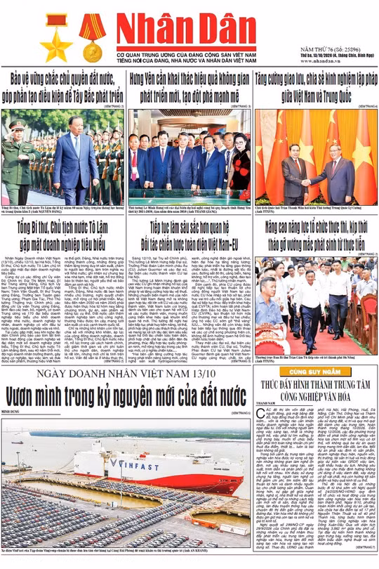 Báo Nhân Dân số 25896 