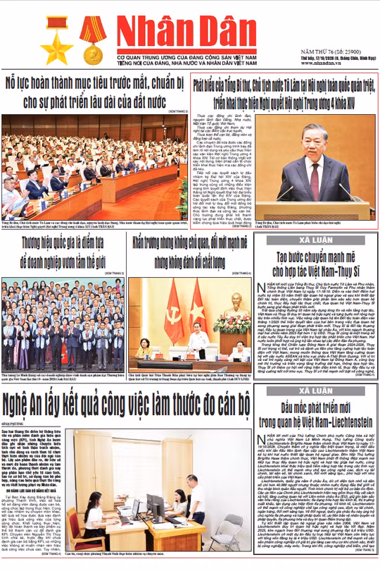 Báo Nhân Dân số 25900 