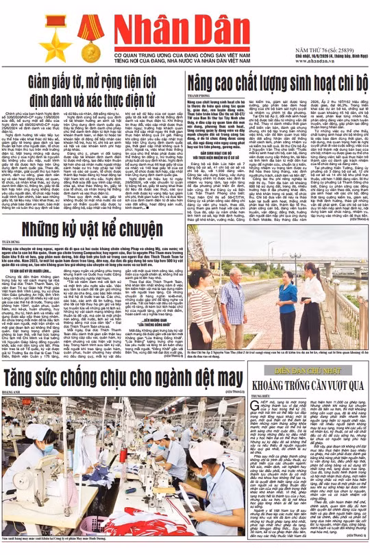 Báo Nhân Dân số 25839