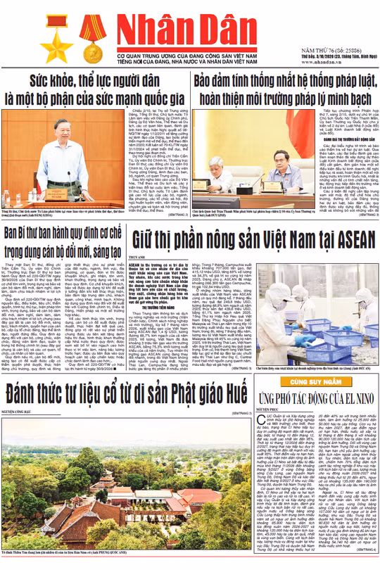 Báo Nhân Dân số 25886