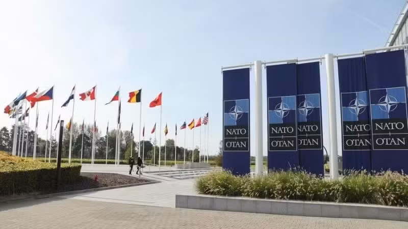 Trụ sở NATO ở Brussels, Bỉ (tháng 11/2023). (Ảnh: XINHUA)
