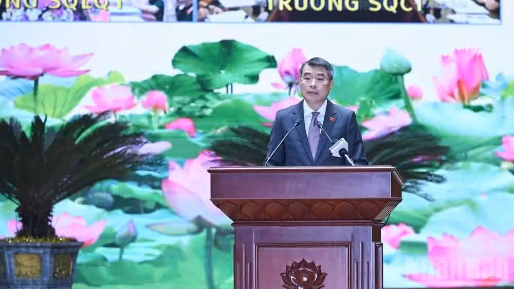 Thủ tướng Chính phủ Lê Minh Hưng phát biểu ý kiến chỉ đạo Hội nghị. (Ảnh: TRẦN HẢI)