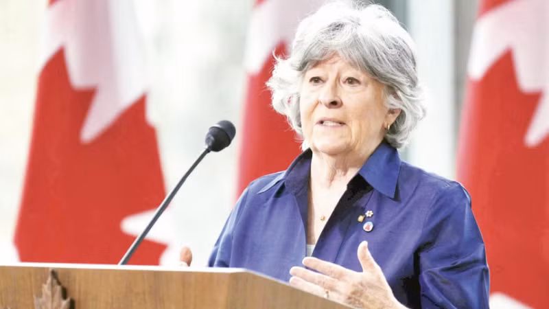 Bà Louise Arbour phát biểu sau khi được bổ nhiệm. (Ảnh: CANADIAN PRESS)