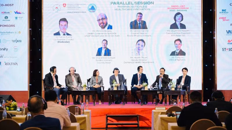 Đại diện các doanh nghiệp, đối tác quốc tế tham gia Diễn đàn Kinh tế Thụy Sĩ-Việt Nam 2025.