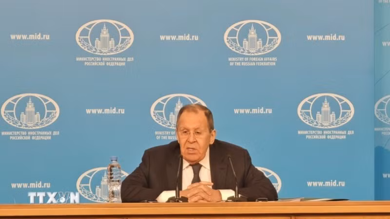 Bộ trưởng Ngoại giao Nga Sergey Lavrov. (Ảnh: TTXVN)