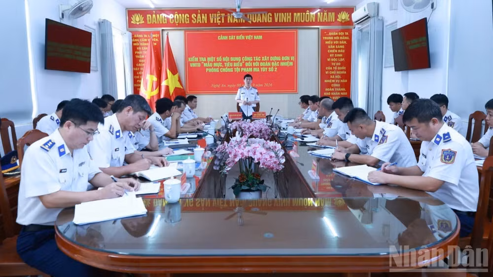 Quang cảnh Hội nghị quán triệt các nội dung kiểm tra đối với Đoàn Đặc nhiệm Phòng chống tội phạm ma túy số 2.