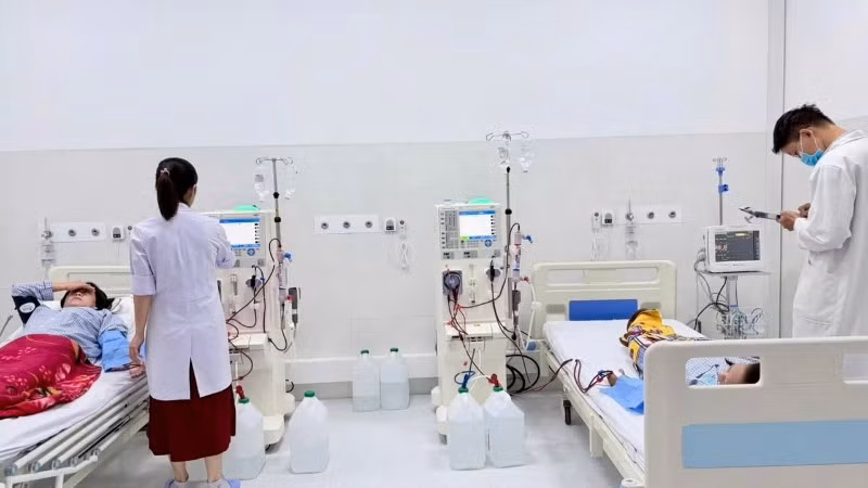 Bệnh nhân được chạy thận nhân tạo tại đặc khu Côn Đảo. 