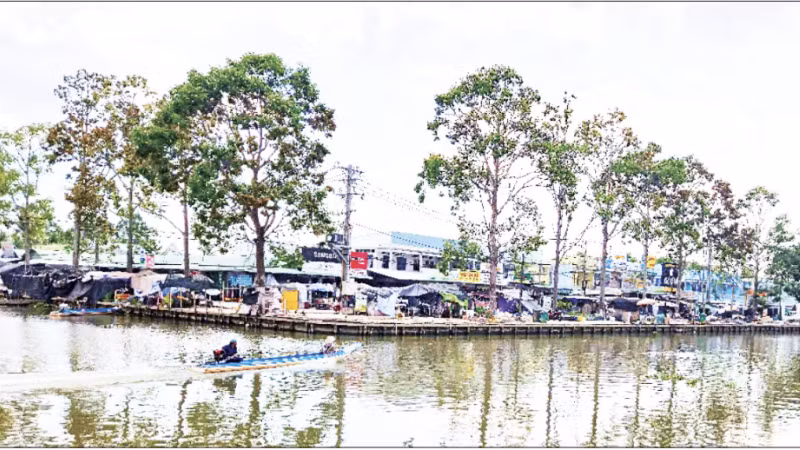 Một góc chợ Vĩnh Viễn, thành phố Cần Thơ. (Ảnh: VĂN ÚT)
