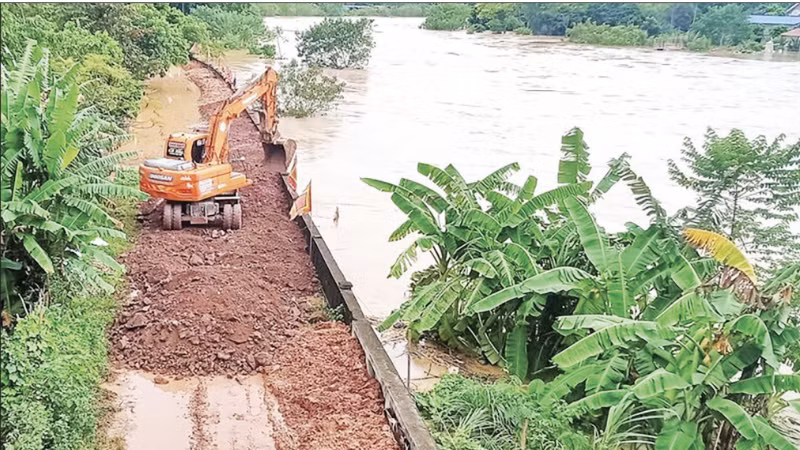 Tỉnh Thái Nguyên sẵn sàng phương án hộ đê sông Cầu trong mực nước thiết kế.