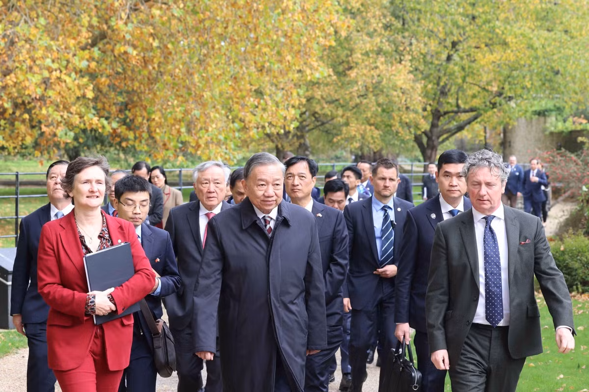 Tổng Bí thư Tô Lâm tại Đại học Oxford. (Ảnh: Thống Nhất – TTXVN) 