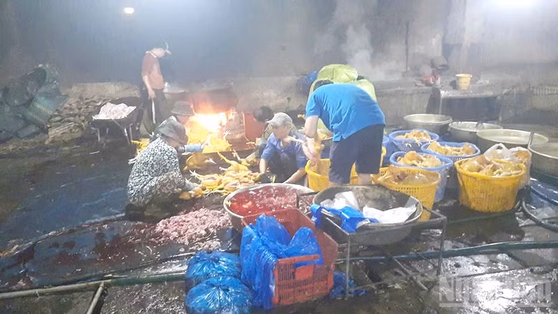 Cơ sở giết mổ động vật tại địa điểm không được đơn vị có thẩm quyền cho phép bị Công an phát hiện, bắt quả tang.