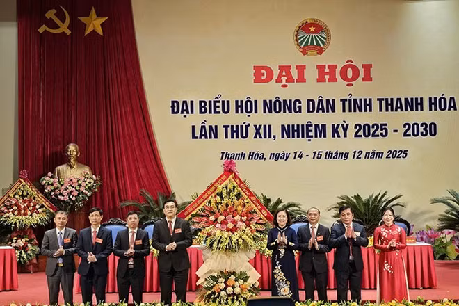 Trung ương Hội Nông dân Việt Nam chúc mừng Đại hội Hội Nông dân tỉnh Thanh Hóa.