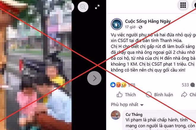Ảnh chụp màn hình từ tài khoản Facebook "Cuộc sống hằng ngày".