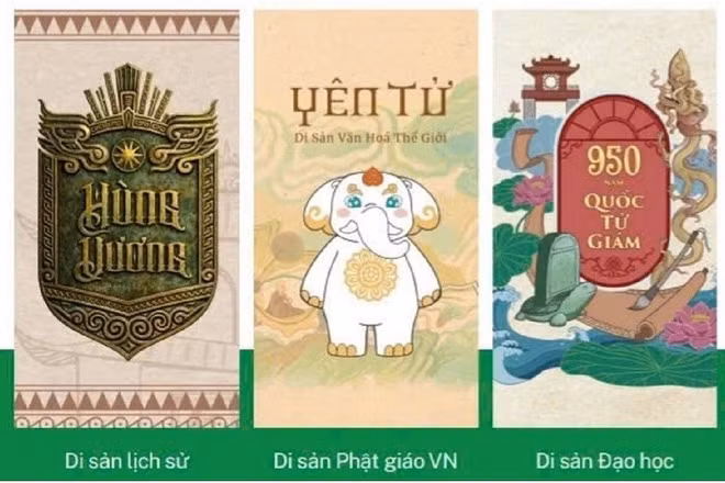 Một số bộ sưu tập vật phẩm văn hóa được phát triển từ chất liệu di sản trưng bày tại sự kiện IP DAY 2026. 