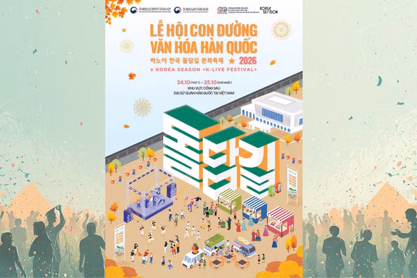 Poster giới thiệu chương trình. (Ảnh: Trung tâm Văn hóa Hàn Quốc tại Việt Nam)