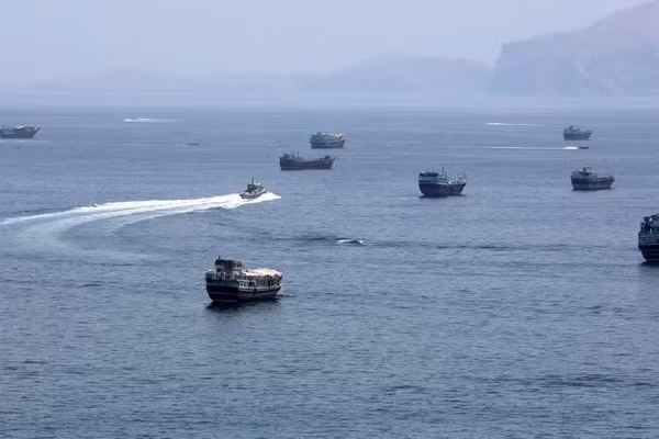 Eo biển Hormuz - gần thị trấn Khasab, miền bắc Oman. (Ảnh: THX/TTXVN) 