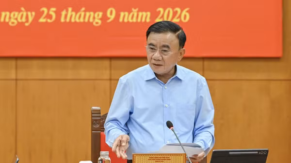 Đồng chí Trần Cẩm Tú, Ủy viên Bộ Chính trị, Thường trực Ban Bí thư. (Ảnh: THỦY NGUYÊN)
