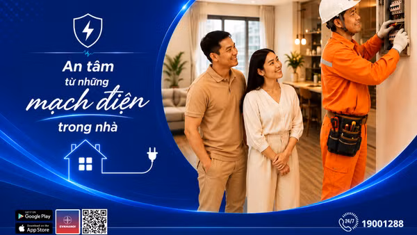 Dịch vụ điện EVNHANOI - An toàn từ những “mạch điện” trong nhà. (Ảnh: EVNHANOI)