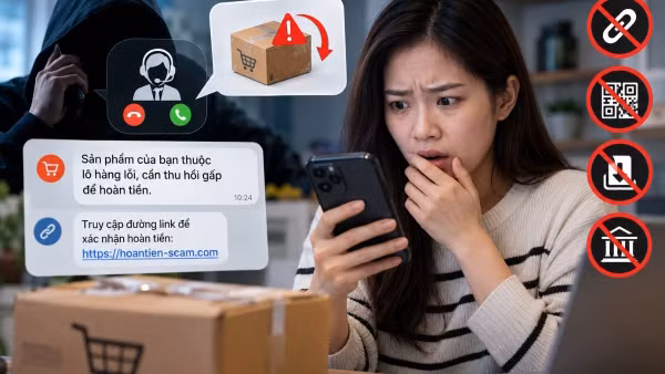Khi nhận cuộc gọi bất thường, người mua cần kiểm tra thông tin đơn hàng và liên hệ kênh chăm sóc khách hàng chính thức. (Ảnh HÀ LINH)