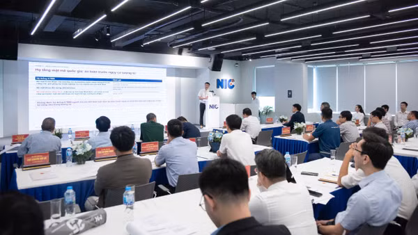 Toàn cảnh Hội thảo công bố 3 dự thảo tiêu chuẩn quốc gia về mật mã hậu lượng tử của Ban Cơ yếu Chính phủ Ảnh: MINH DUY