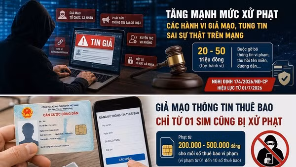 Nhiều hành vi thường xuất hiện trong các vụ lừa đảo công nghệ cao tăng mạnh mức xử phạt.