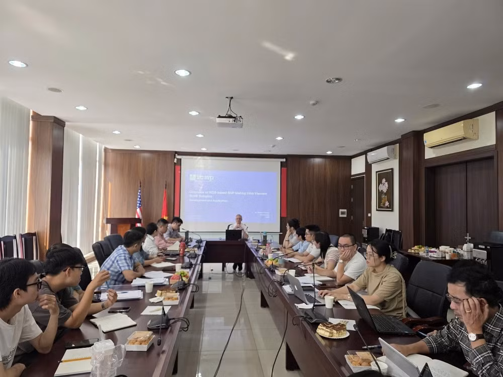 Quang cảnh lễ khai mạc Giai đoạn 2 chương trình đào tạo, chuyển giao công nghệ giám định ADN thế hệ mới (NGS-SNP). (Ảnh: VAST)