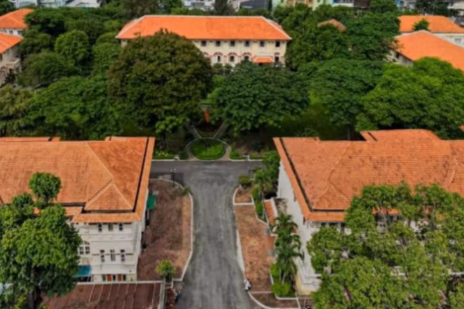 Viện Pasteur Thành phố Hồ Chí Minh nhìn từ trên cao. 
