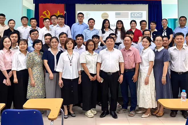 Học viên tại khóa đào tạo do Viện Pasteur Thành phố Hồ Chí Minh phối hợp các đơn vị tổ chức.