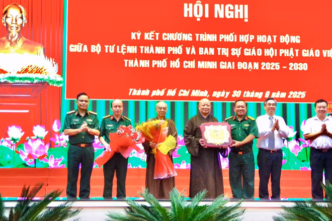 Bộ Tư lệnh Thành phố và Ban Trị sự Giáo hội Phật giáo Việt Nam Thành phố thống nhất nội dung ký kết.
