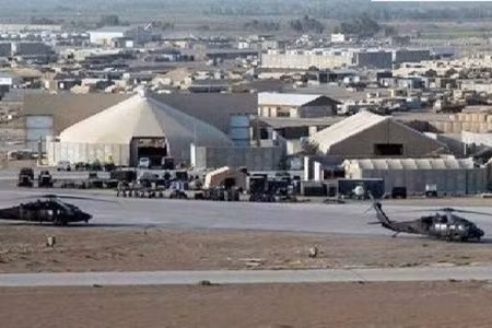 Căn cứ không quân Al-Harir của Mỹ tại khu vực người Kurd ở Iraq. (Ảnh: IRNA/TTXVN phát)